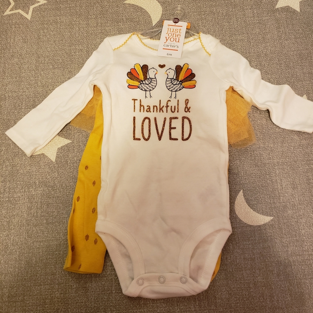 Baby Girls 6 month Thanksgiving Bundle
